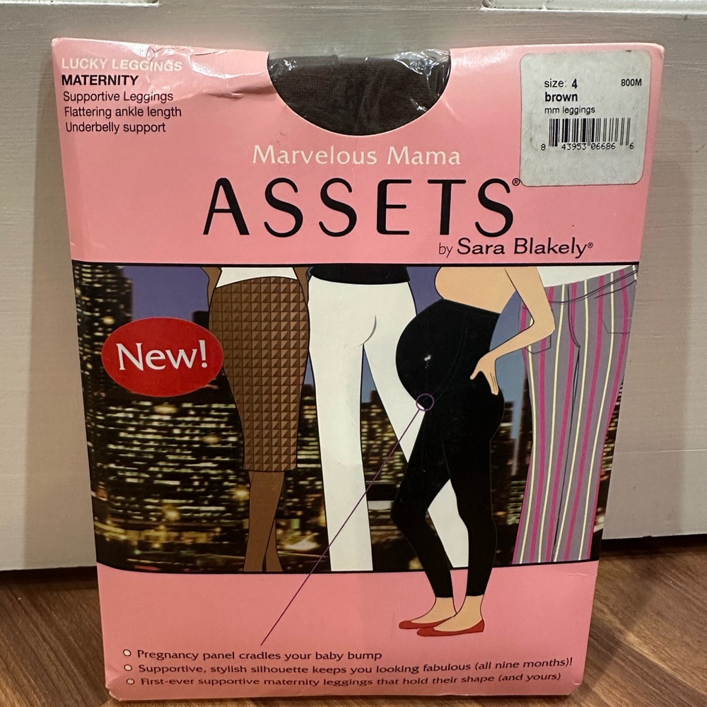 Assets Marvelous Mama Maternity Lucky Leggings Brown Size 4